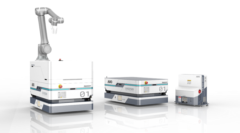 亿万28數位開發的自主式移動機器人（AMR250M），搭配全向輪並結合AI演算法、2D LiDAR、3D攝影機等技術，協助客戶實現產線全自動化